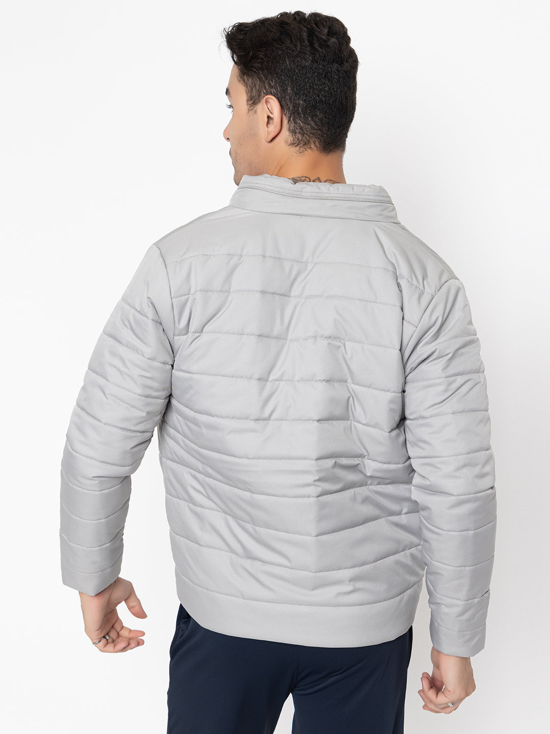 902 Quilted Puffer Jacket I Grey