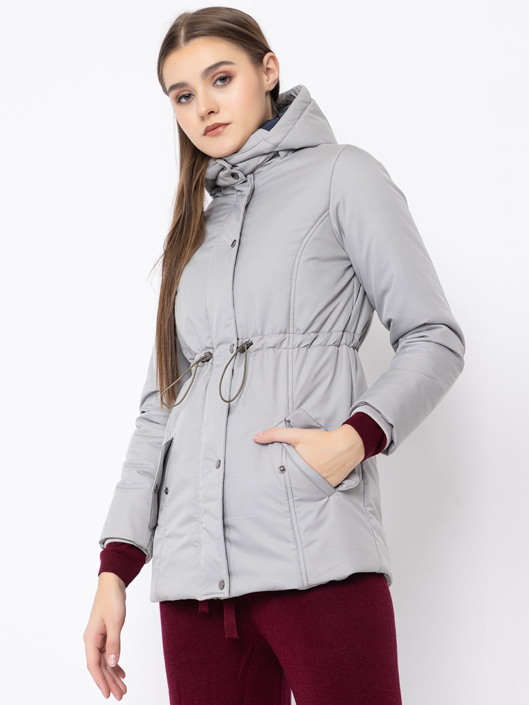 911 Quilted Parka with Detachable Hood