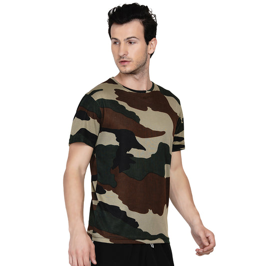 121 Dri-Fit Sports T-shirt I Camouflage Military Print